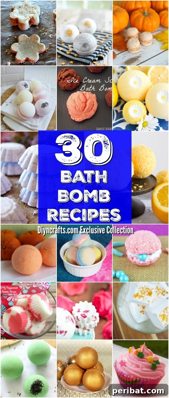 Craft Your Calm: 30 Easy Bath Bomb Recipes for Home Spa Days 2 30 Easy Homemade Bath Bomb Recipes For A Relaxing Spa-Like Experience