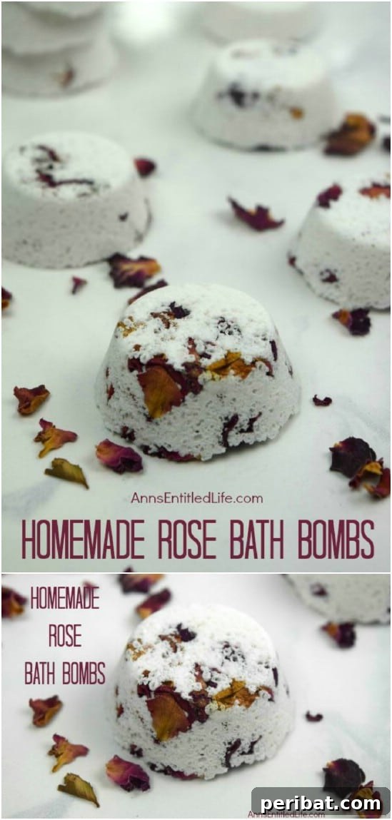 Craft Your Calm: 30 Easy Bath Bomb Recipes for Home Spa Days 17 Rose Bath Bombs