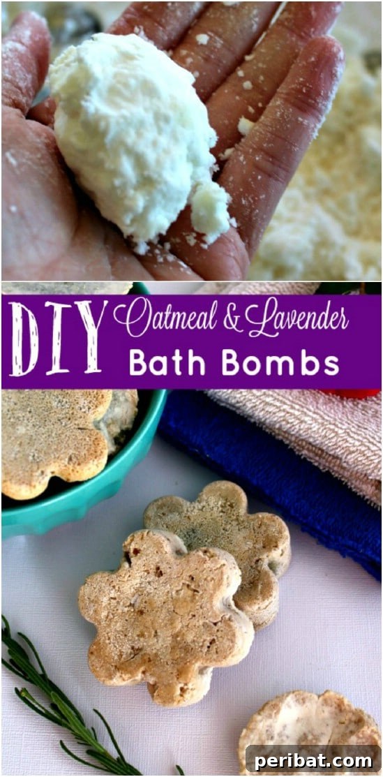 Craft Your Calm: 30 Easy Bath Bomb Recipes for Home Spa Days 24 Lavender Oatmeal Bath Bombs