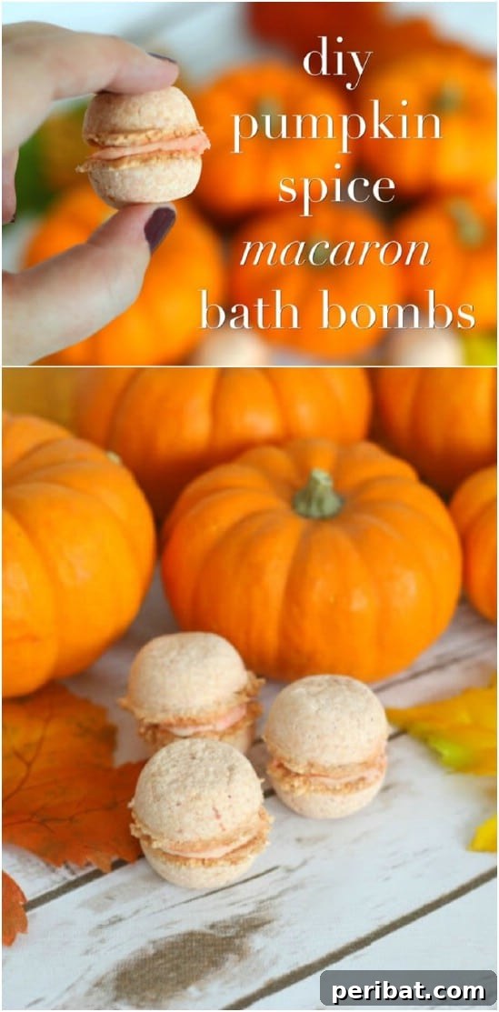 Craft Your Calm: 30 Easy Bath Bomb Recipes for Home Spa Days 27 Pumpkin Spice Macaroon Bath Bombs