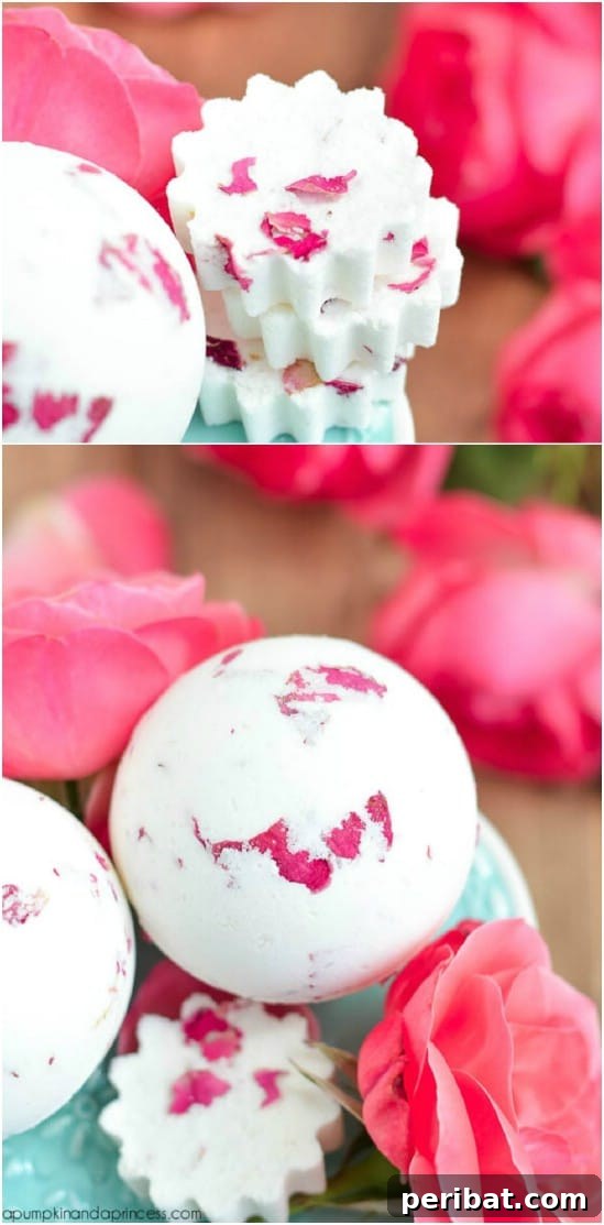 Craft Your Calm: 30 Easy Bath Bomb Recipes for Home Spa Days 28 Milk and Rose Bath Bombs
