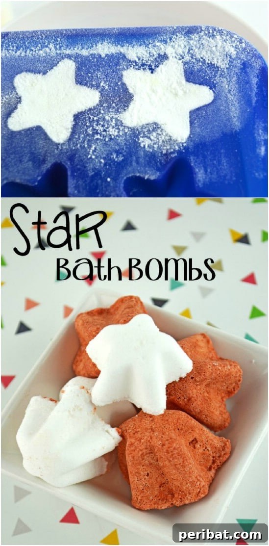 Craft Your Calm: 30 Easy Bath Bomb Recipes for Home Spa Days 29 Star Bath Bombs