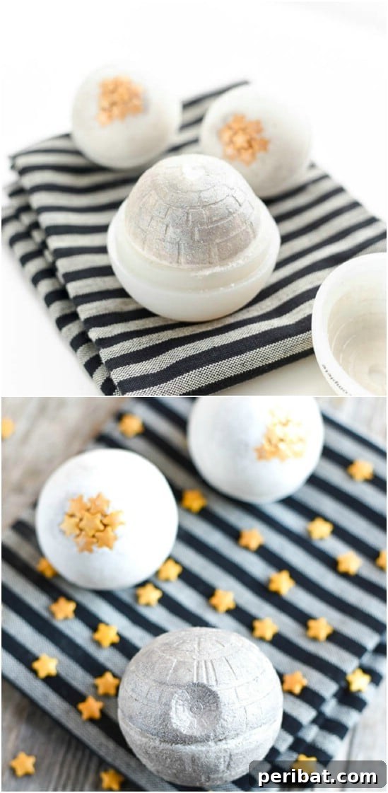 Craft Your Calm: 30 Easy Bath Bomb Recipes for Home Spa Days 5 Death Star Bath Bombs