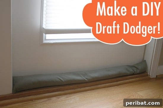20 Creative Ways to Transform Old Curtains 7 DIY Draft Stopper