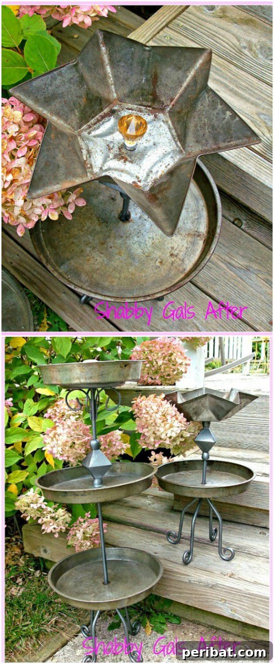 Tiered Cake Pan Garden Planters