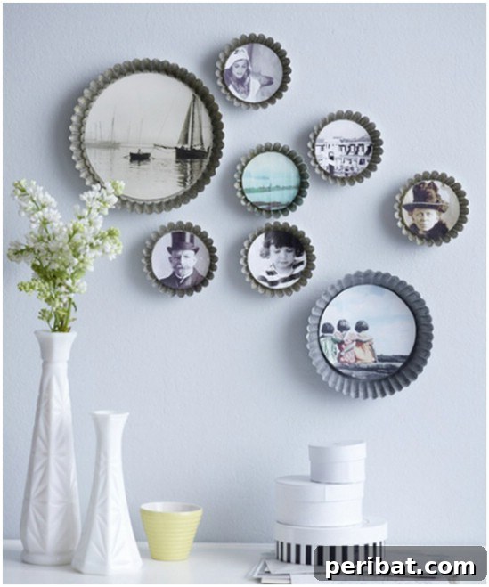 Tart Pan Picture Frames
