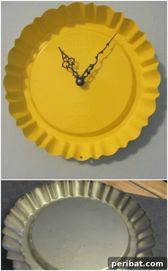 DIY Clock From Dessert Pan