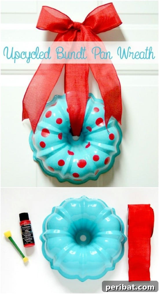 Repurposed Bundt Pan Wreath
