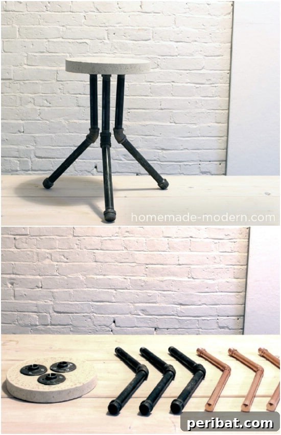 DIY Cake Pan Stool