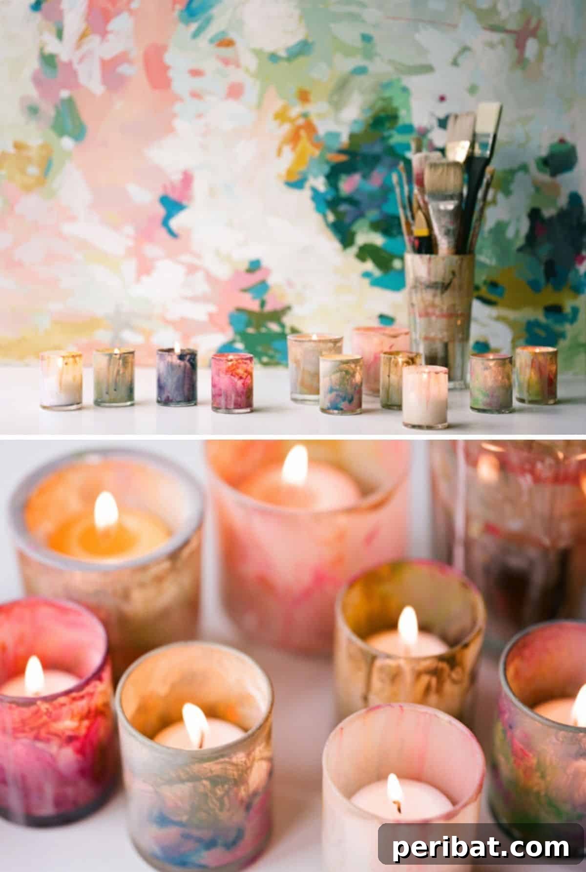 Easy Painted Votive Holders