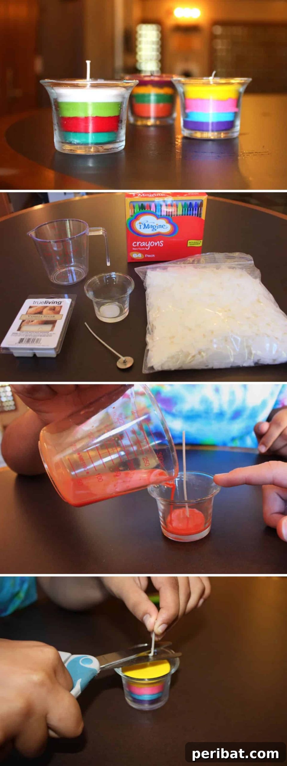 Easy Homemade Crayon Candles