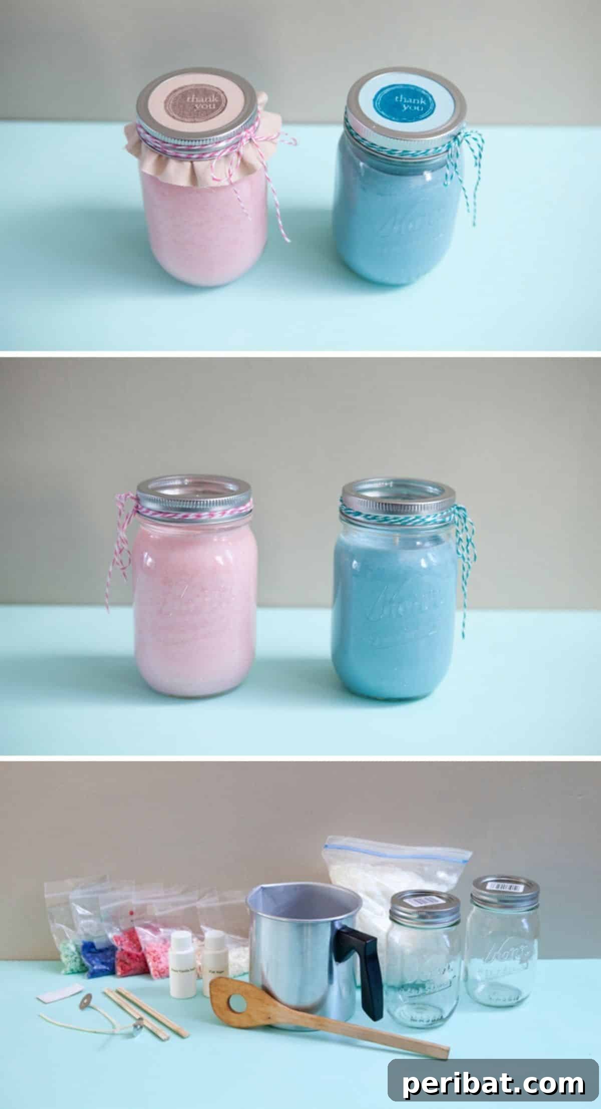 Easy DIY Mason Jar Candles