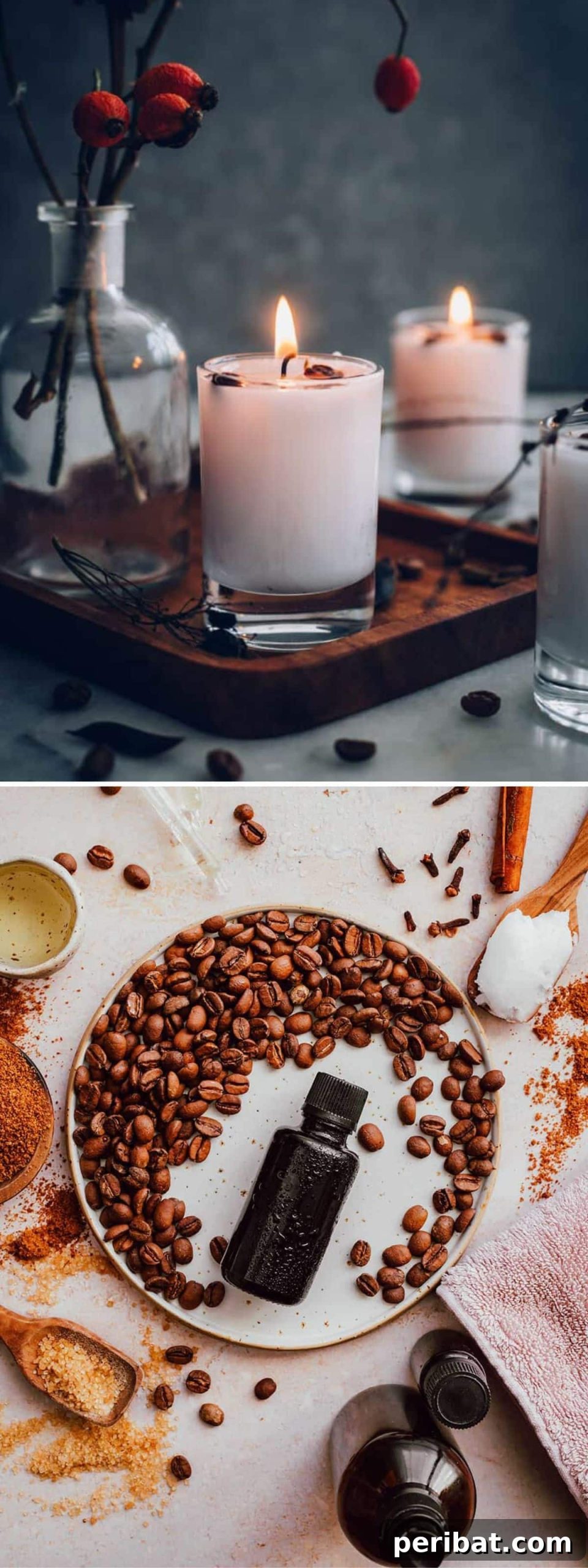 Homemade French Vanilla Candles