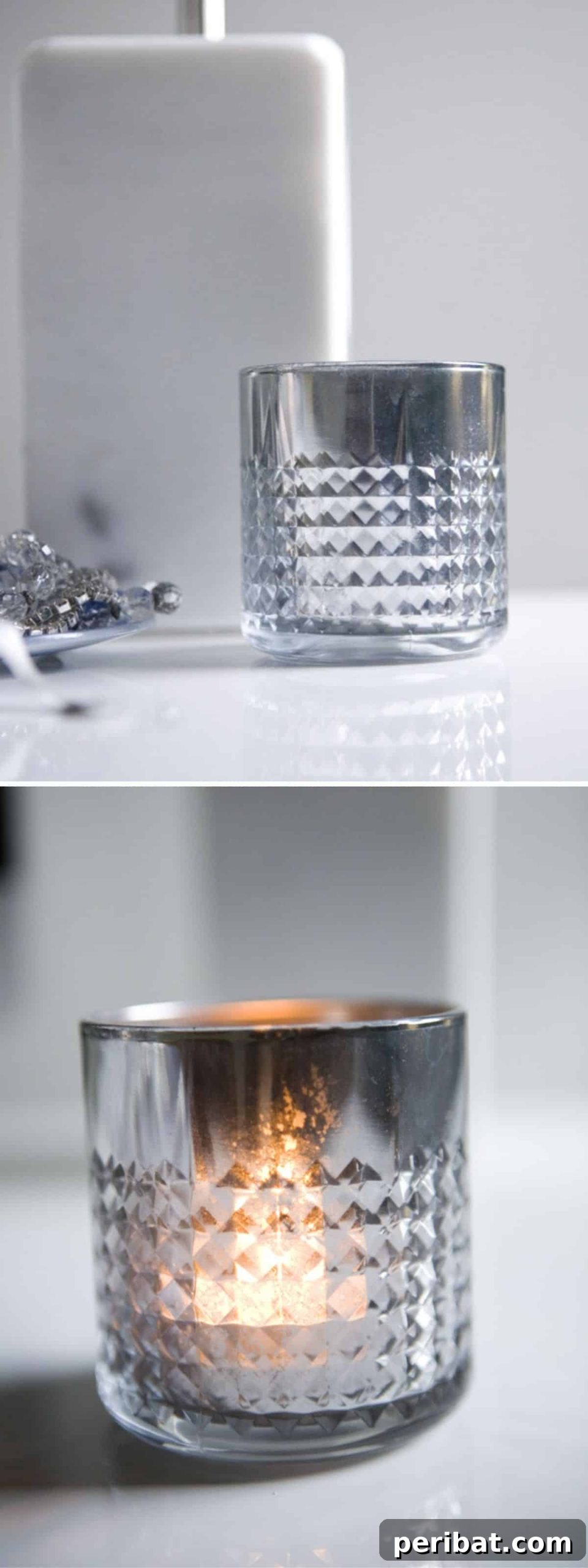 Mercury Glass Votive Holders