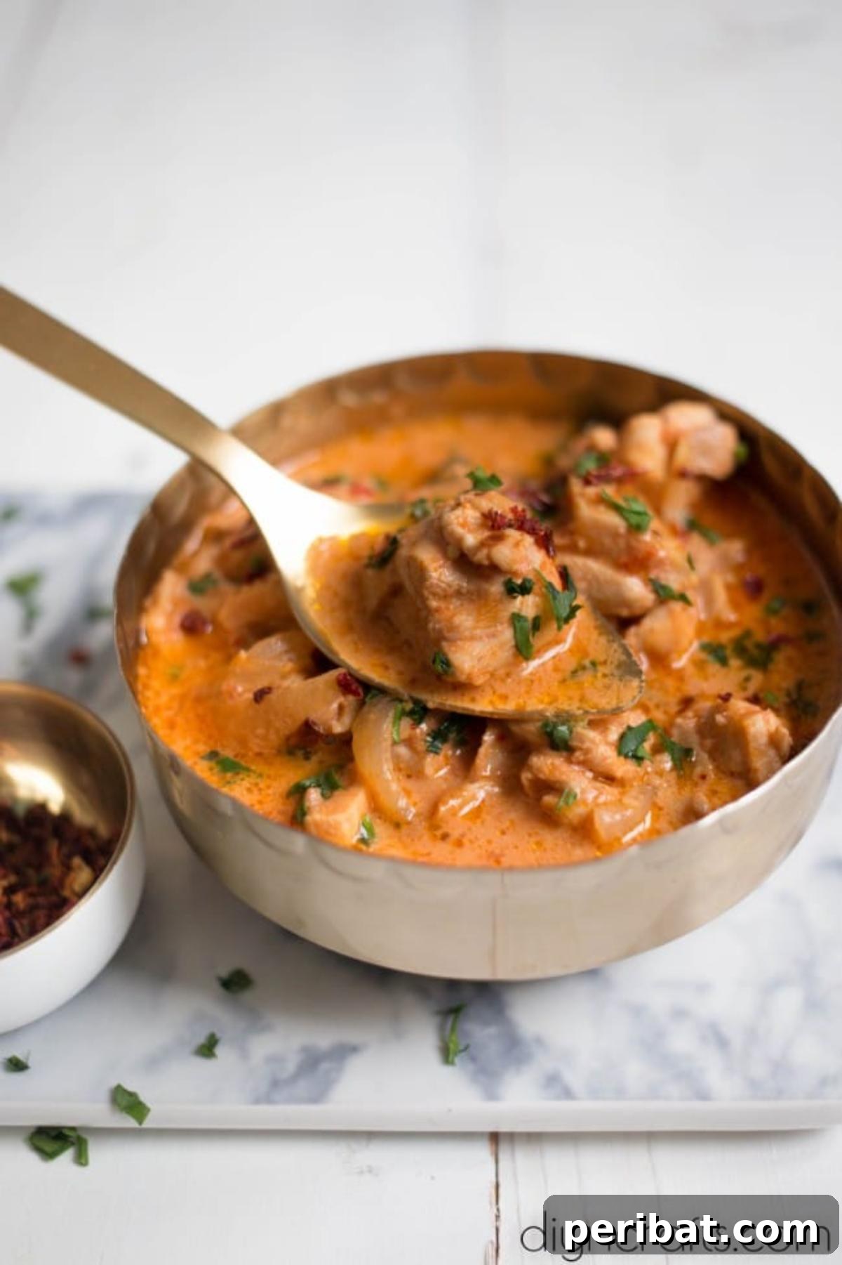 Slow Cooker Restaurant Butter Chicken Better Than Takeout 8 Finished butter chicken meal.