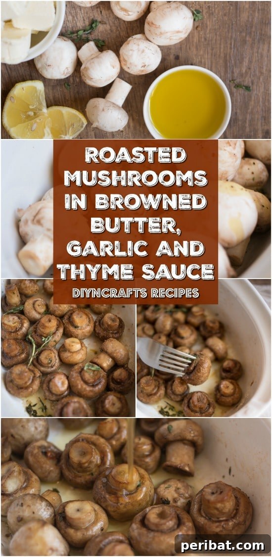 Effortless Elegance Garlic Thyme Roasted Mushrooms 8 A beautifully composed shot of the finished Roasted Mushrooms with Garlic and Thyme, ideal for sharing.
