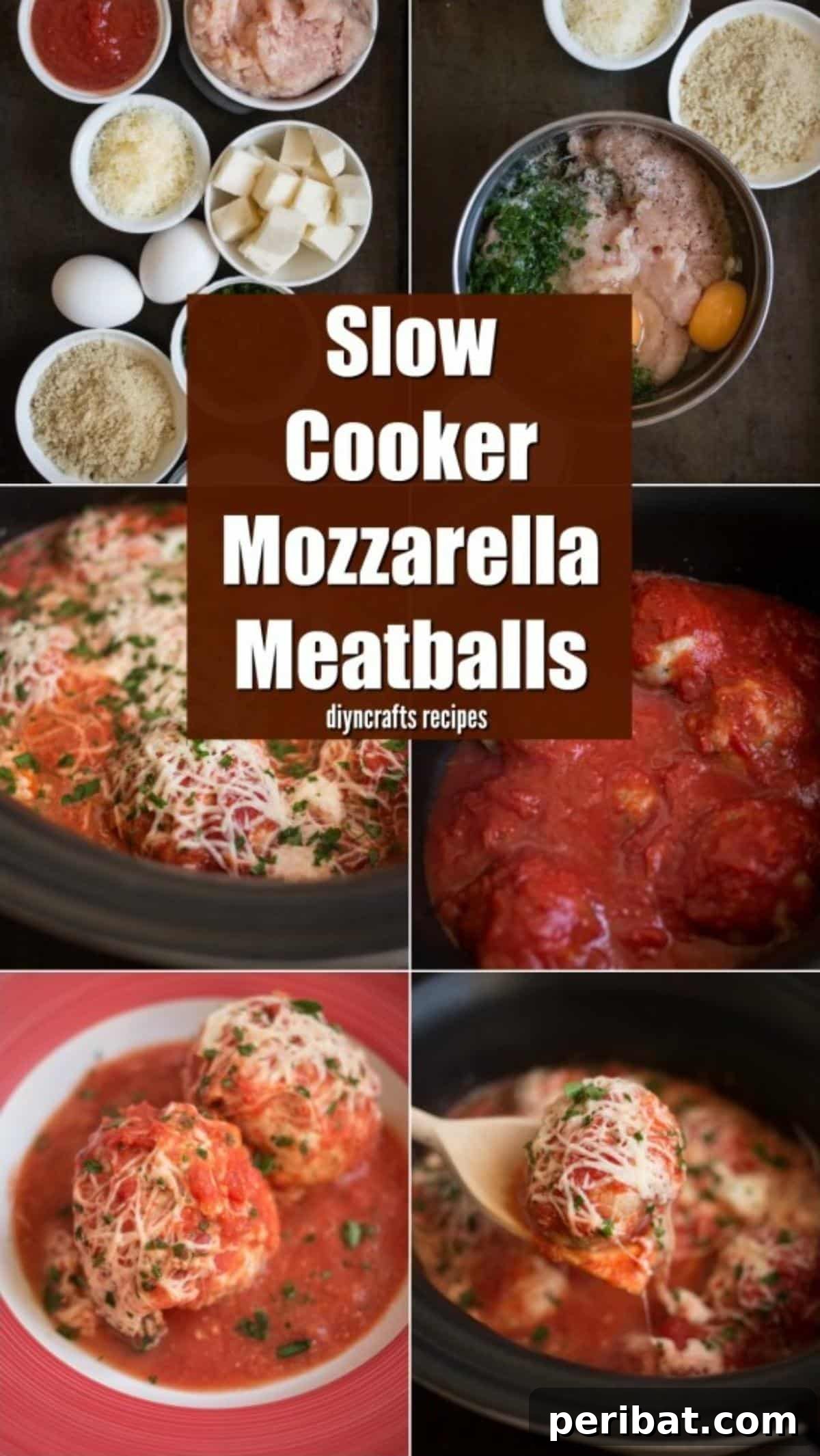 Slow Cooker Mozzarella Meatballs Pasta Night Made Simple 2 Pair These Slow Cooker Mozzarella Meatballs With Your Favorite Pasta!