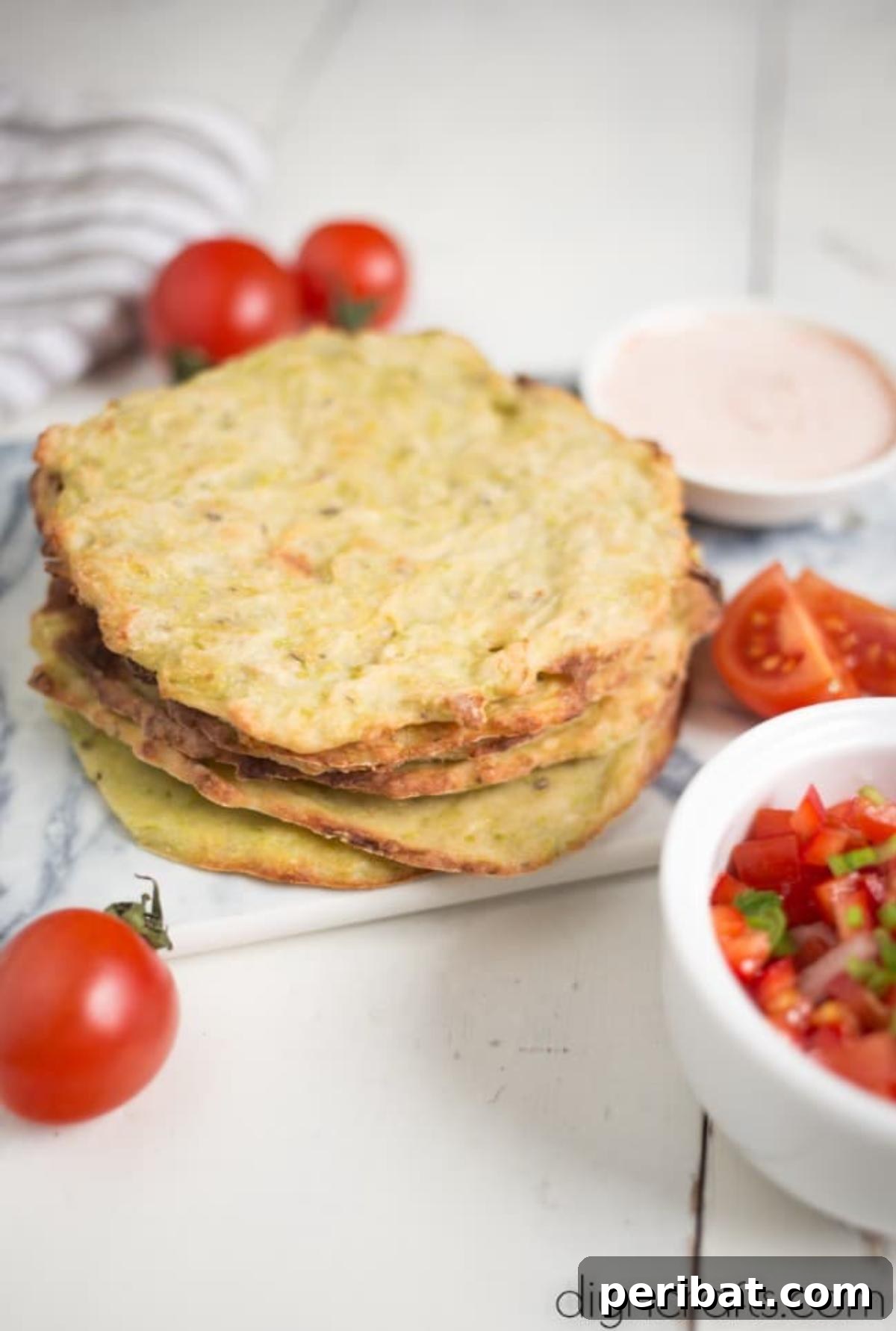 Deliciously Healthy Zucchini Tortillas Effortlessly Made 6 Baked zucchini tortillas cooling on a tray