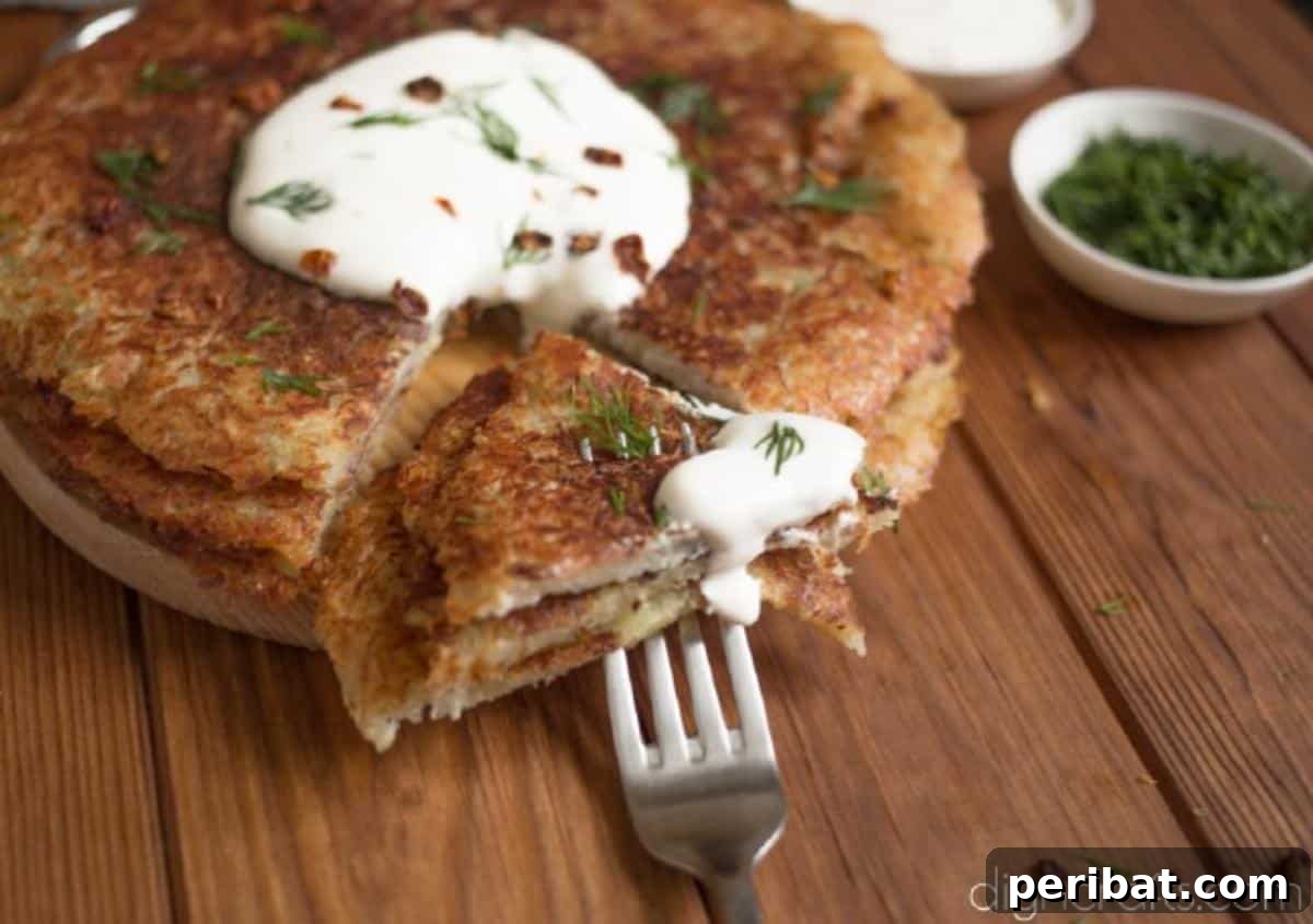 Crunchy Potato Pancakes: A Flavorful Twist on Breakfast Classics 8 Finished pancakes.