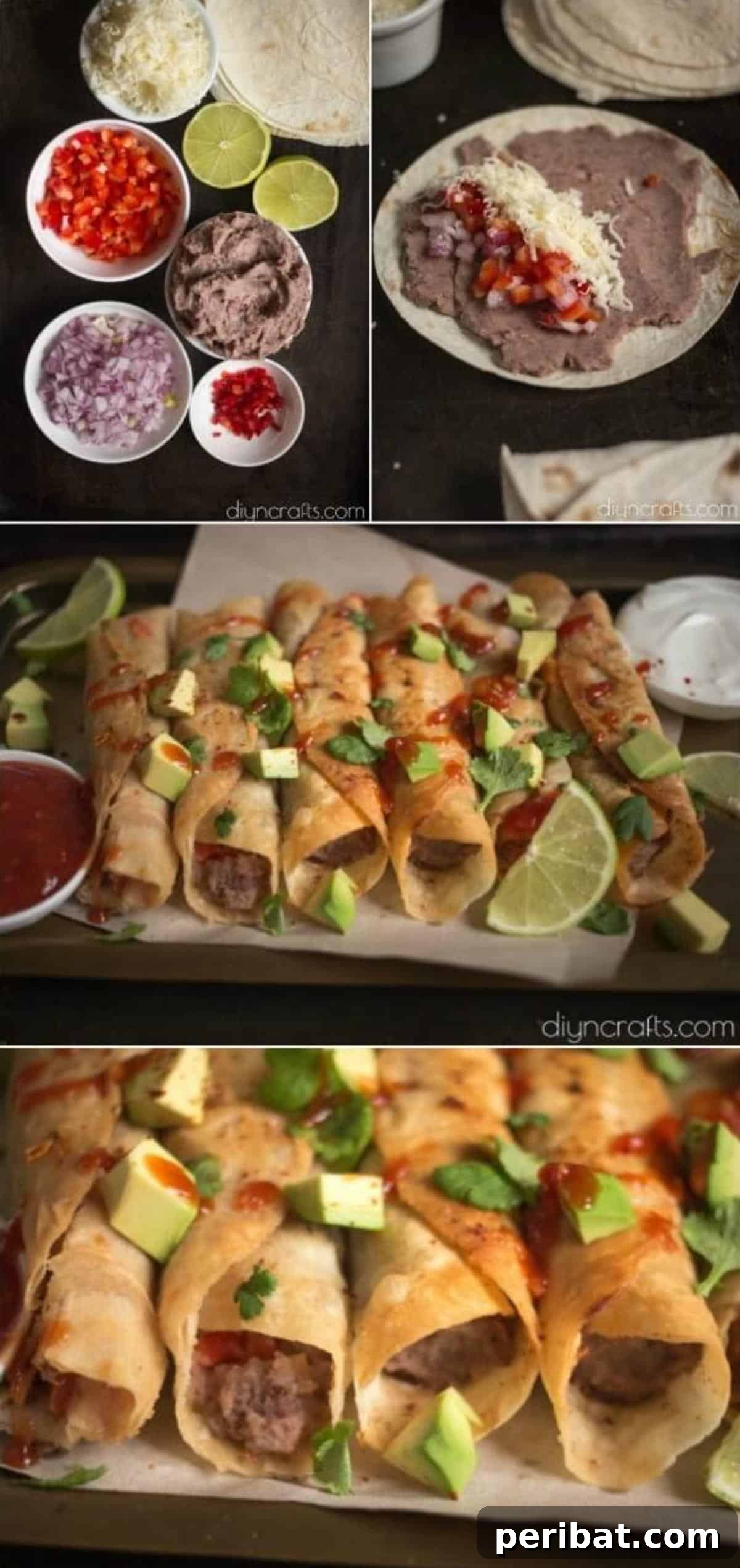 Delicious Black Bean Flautas A Quick and Easy Appetizer 2 Crispy Black Bean Flautas - Quick, Easy, and Delicious Mexican Appetizer