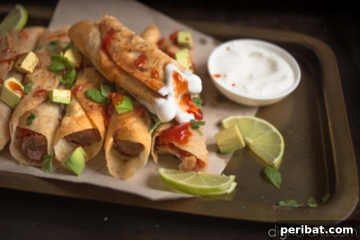 Delicious Black Bean Flautas A Quick and Easy Appetizer 8 Finished black bean flautas recipe!