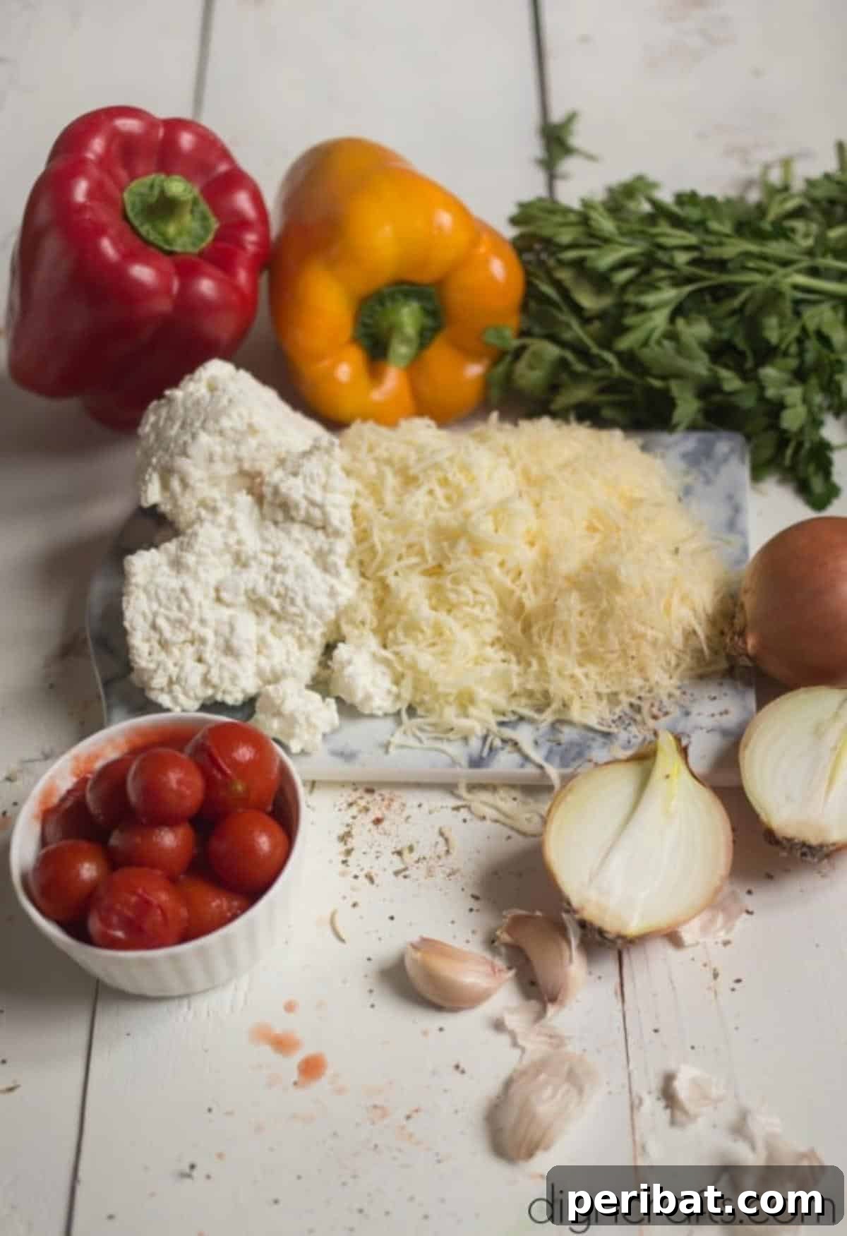 Italian Three Cheese Stuffed Peppers: Your New Favorite All-in-One Dinner 4 Ingredients for cheese stuffed peppers