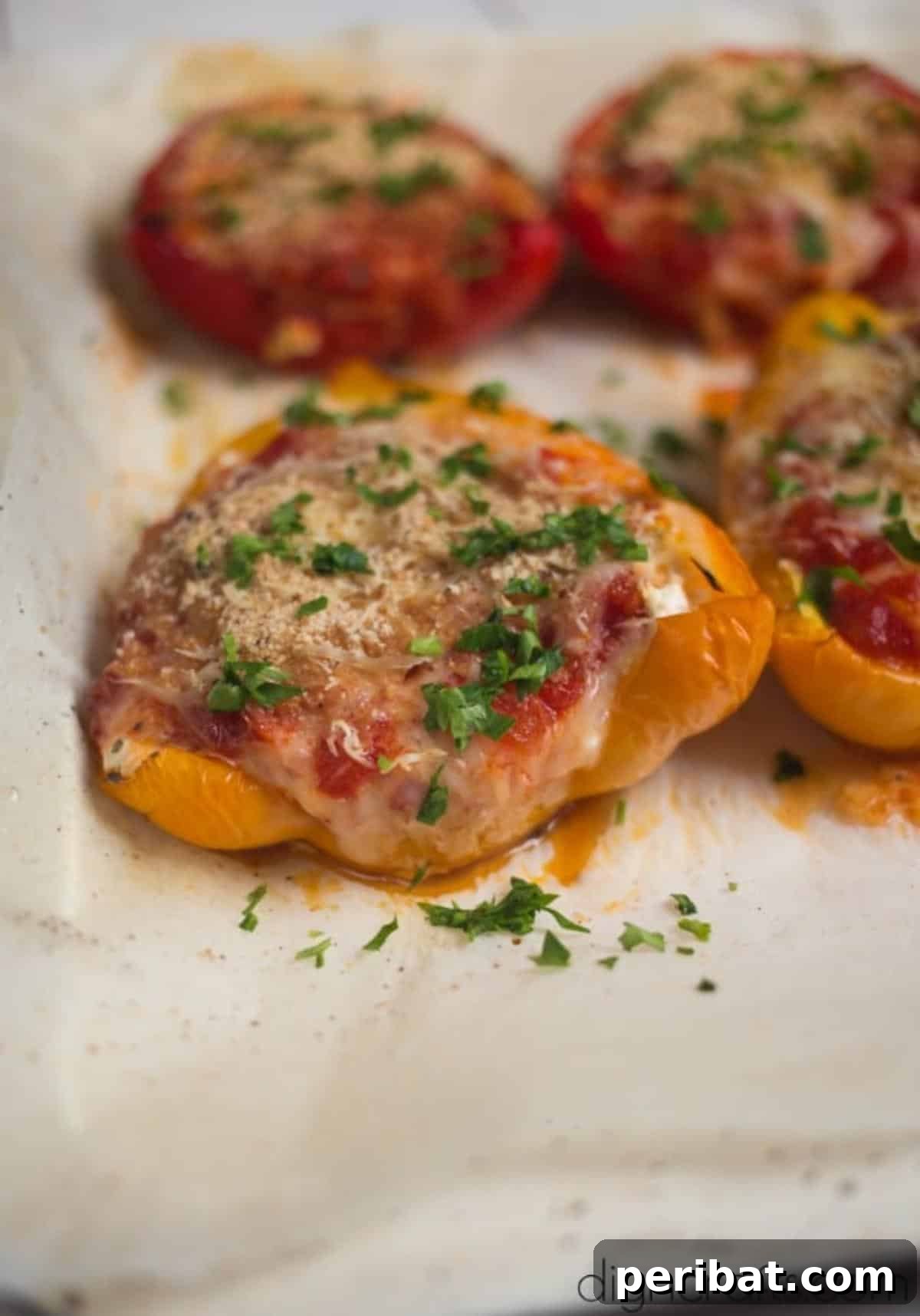 Italian Three Cheese Stuffed Peppers: Your New Favorite All-in-One Dinner 9 Delicious cheese stuffed peppers
