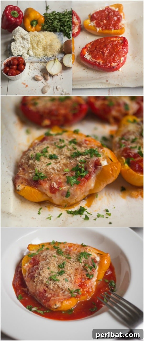 Three Cheese Stuffed Peppers