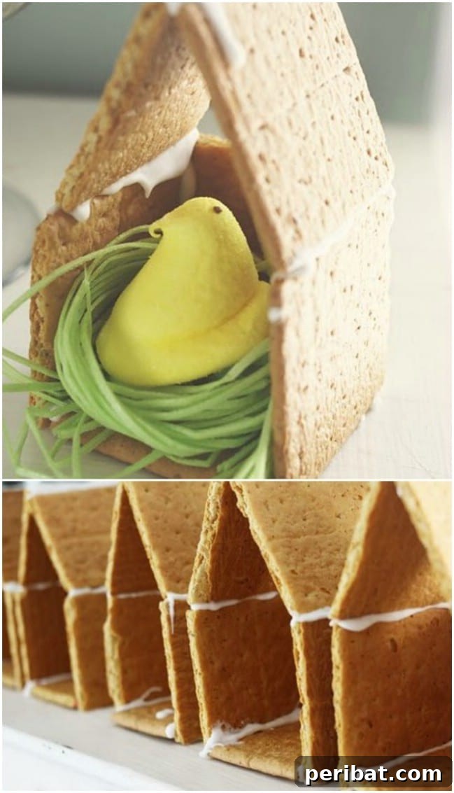 20 Fun Family Easter Ideas to Create Lasting Memories This Year 23 Graham Cracker Peeps House