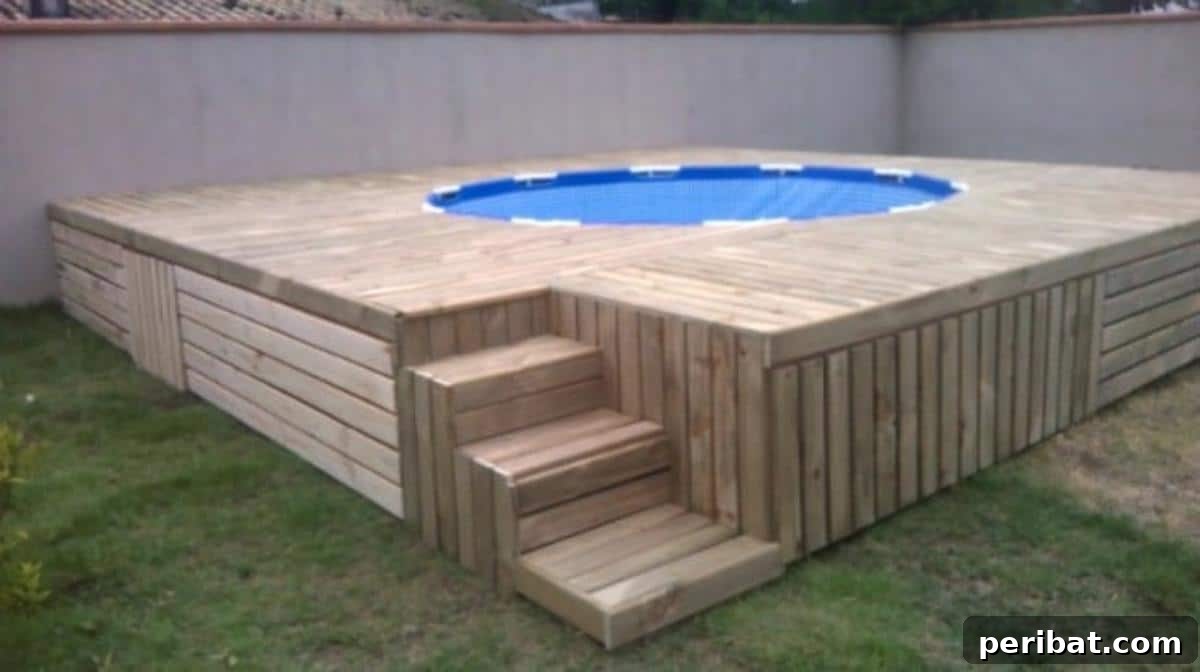 From Backyard Pool to Dream Oasis 5 Backyard Pool Makeover Step 3 - Finished Pool