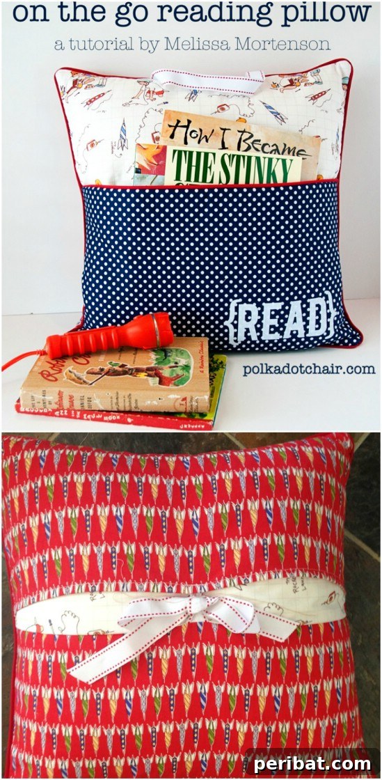 Crafting Kindness: 26 Handmade Ideas for Elderly Care Homes 21 Sewing a portable reading pillow with pockets for books and essentials.