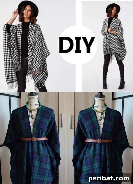 Crafting Kindness: 26 Handmade Ideas for Elderly Care Homes 10 Sewing a loose-fitting and warm poncho for easy wear.