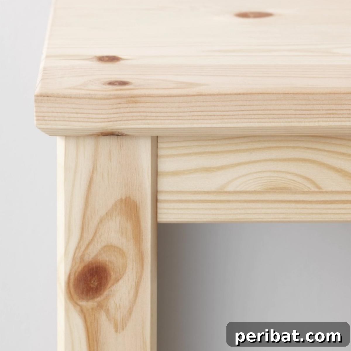 Man Cave Upgrade: Build a Vibrant Bottle Cap Table 3 Standard wooden IKEA table selected for the DIY bottle cap project.
