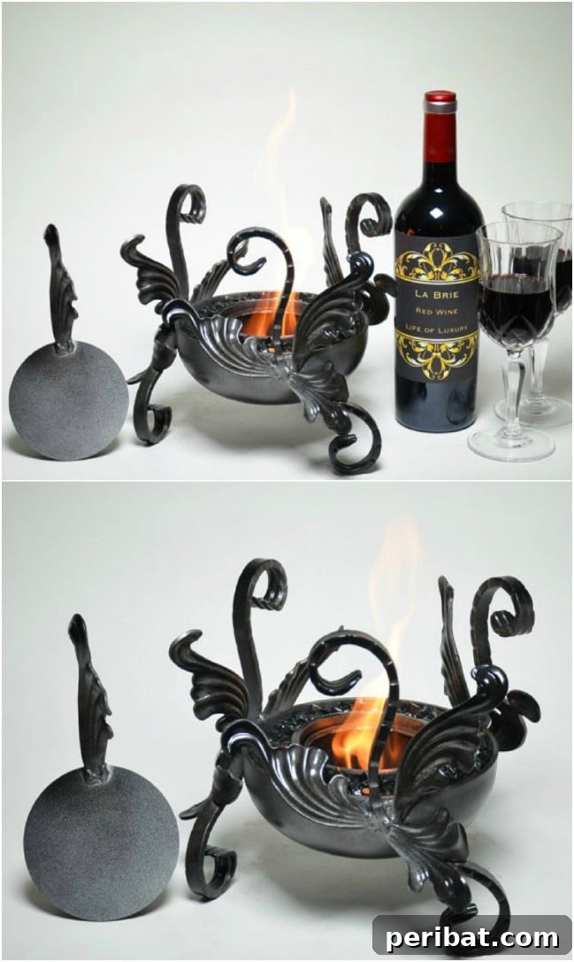 Create Your Outdoor Oasis: DIY Fire Bowls for Relaxing Summer Nights 7 Lovely Orchid Fire Pot