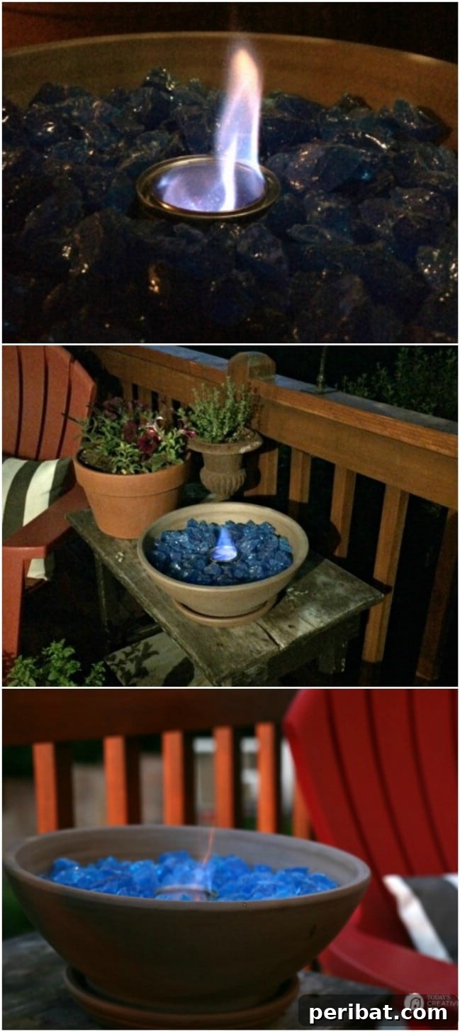 Create Your Outdoor Oasis: DIY Fire Bowls for Relaxing Summer Nights 8 DIY Fire Bowl From Planter