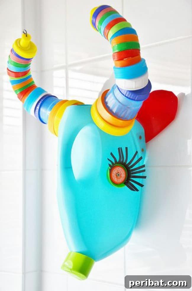 Brilliant Upcycling Ideas for Laundry Jugs 9 Faux Trophy Room Animal Décor from laundry detergent bottles