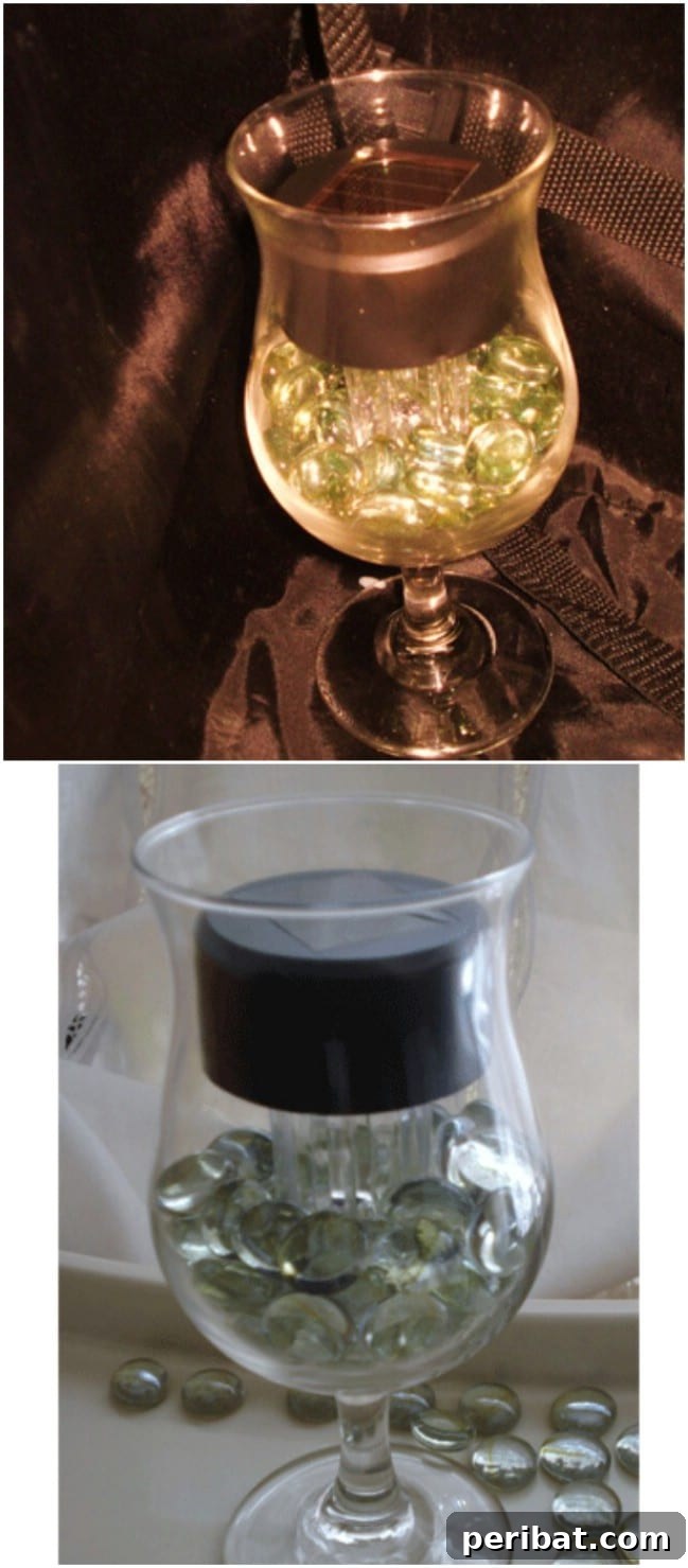 Repurposed Solar Accent Light