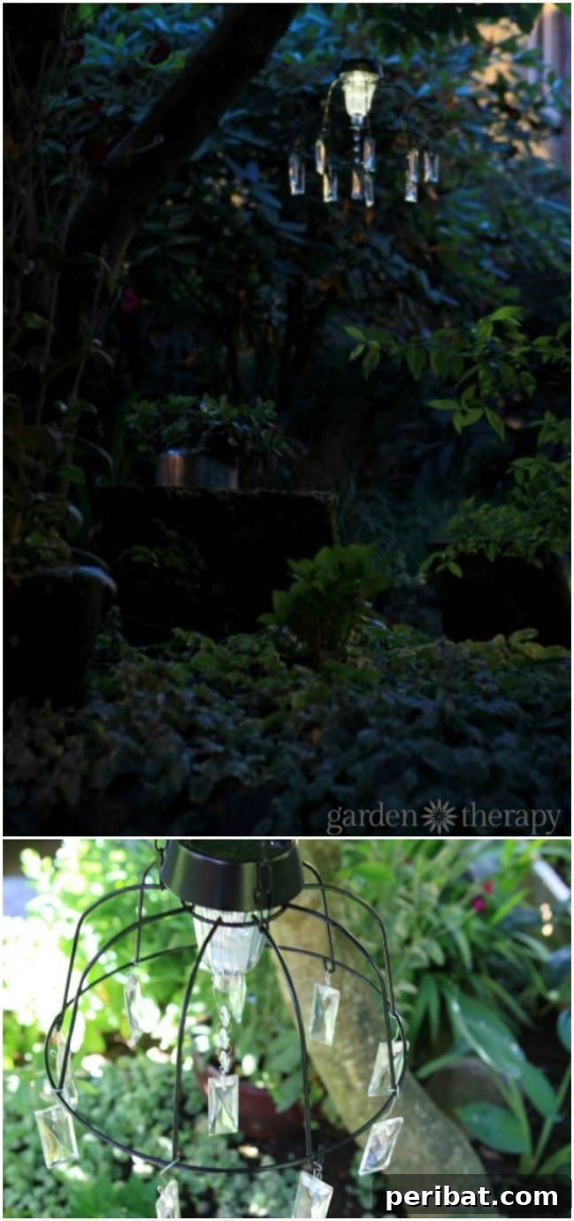 DIY Solar Fairy Chandelier