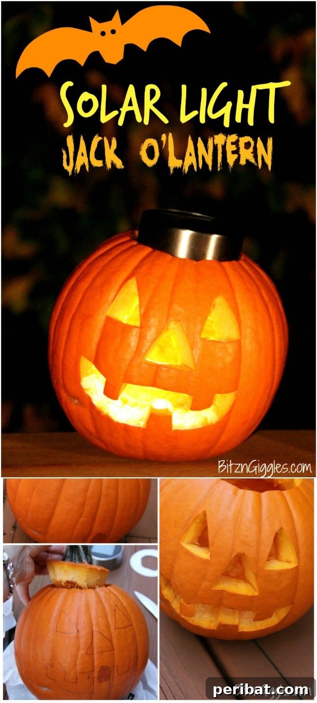 Solar Jack-O-Lantern Lights