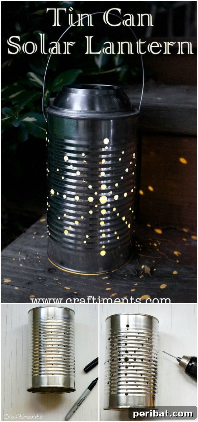 DIY Tin Can Solar Lantern
