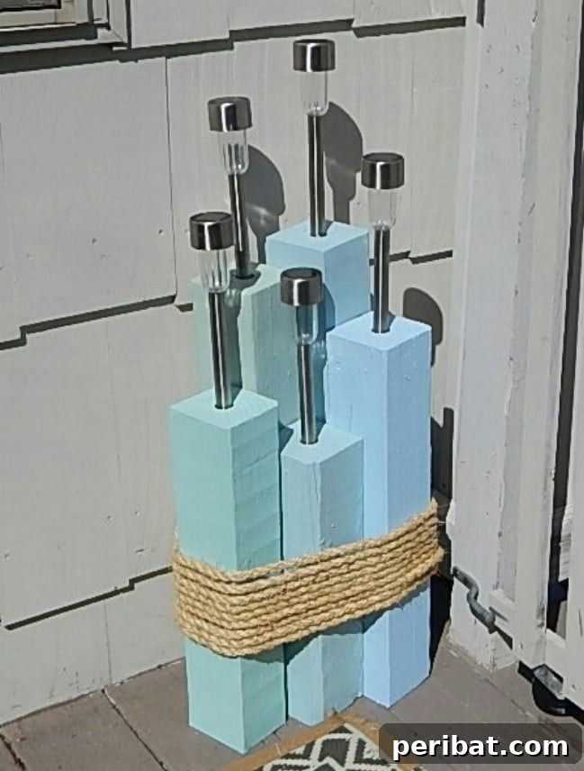 DIY $5 Beach Themed Solar Lights