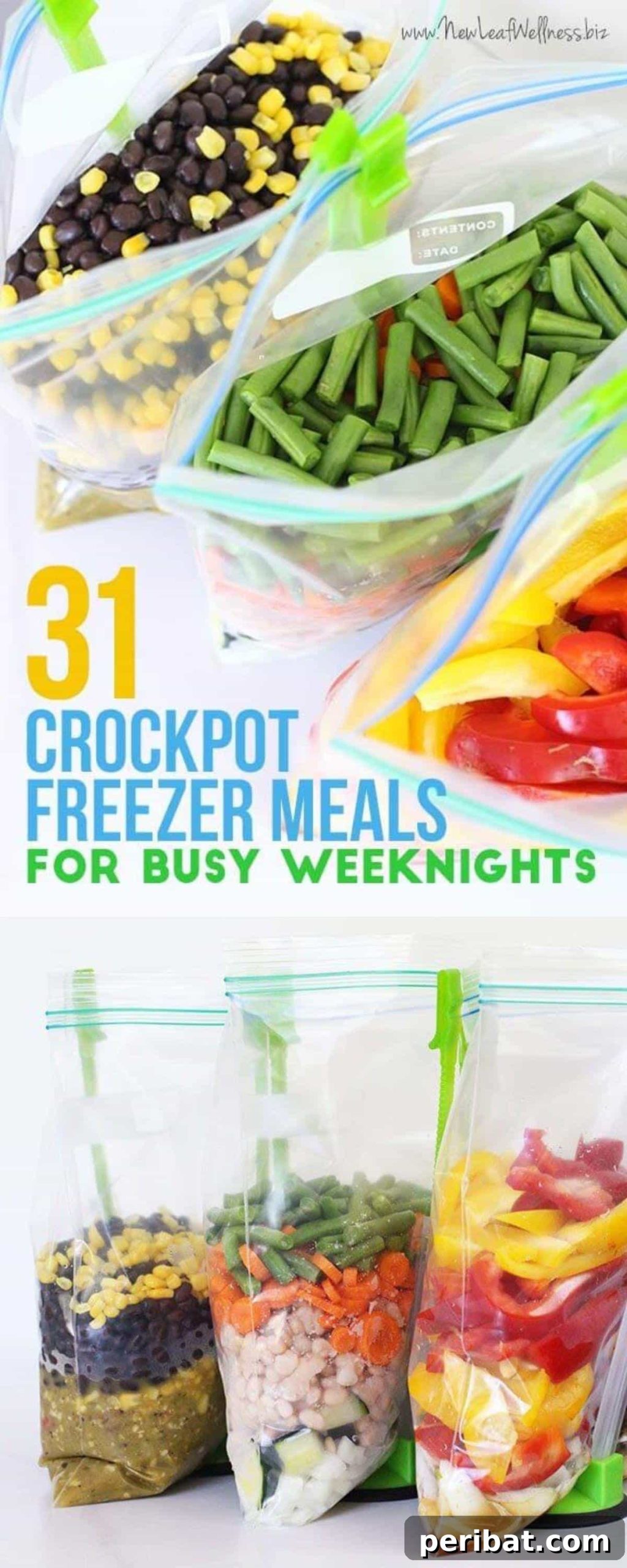 Freezer Meal Mastery: 200+ Easy Recipes to Save Time and Money 8 31 Crockpot Freezer Meals for quick and easy weeknight dinners.