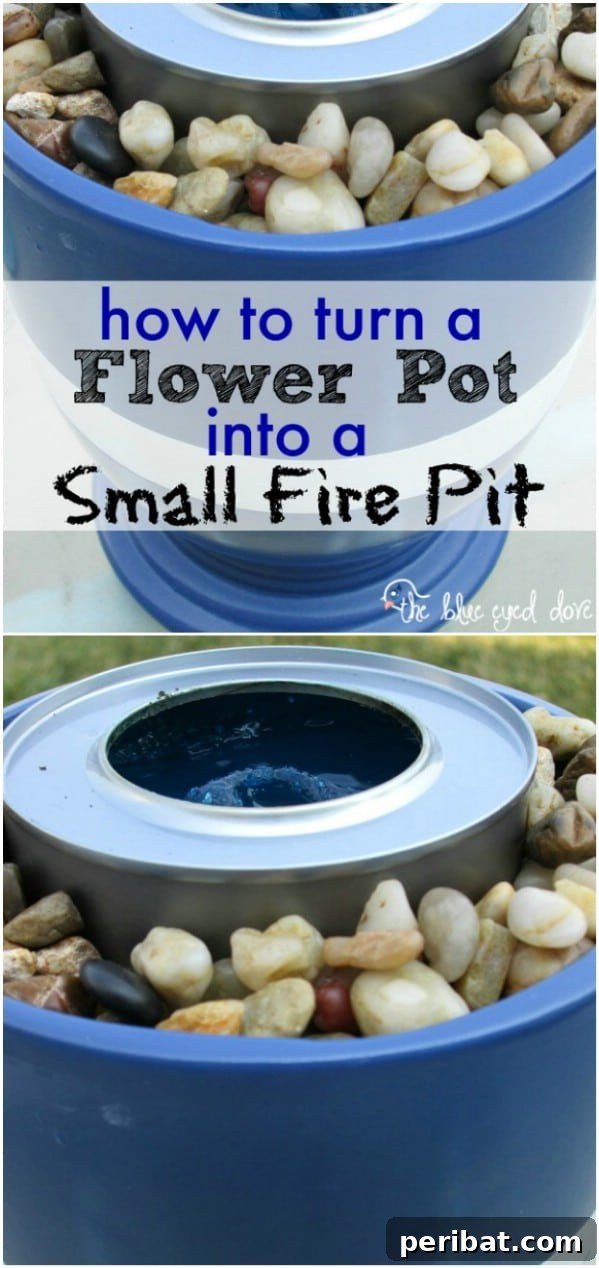 Miniature Small Flower Pot Fire Pit