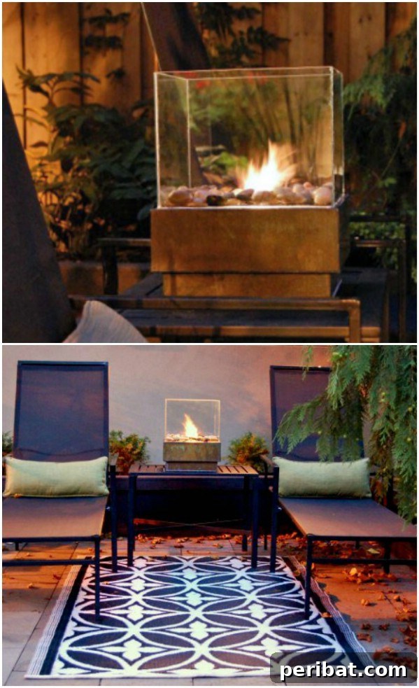 Affordable DIY Tabletop Fire Pit with Gel Fuel