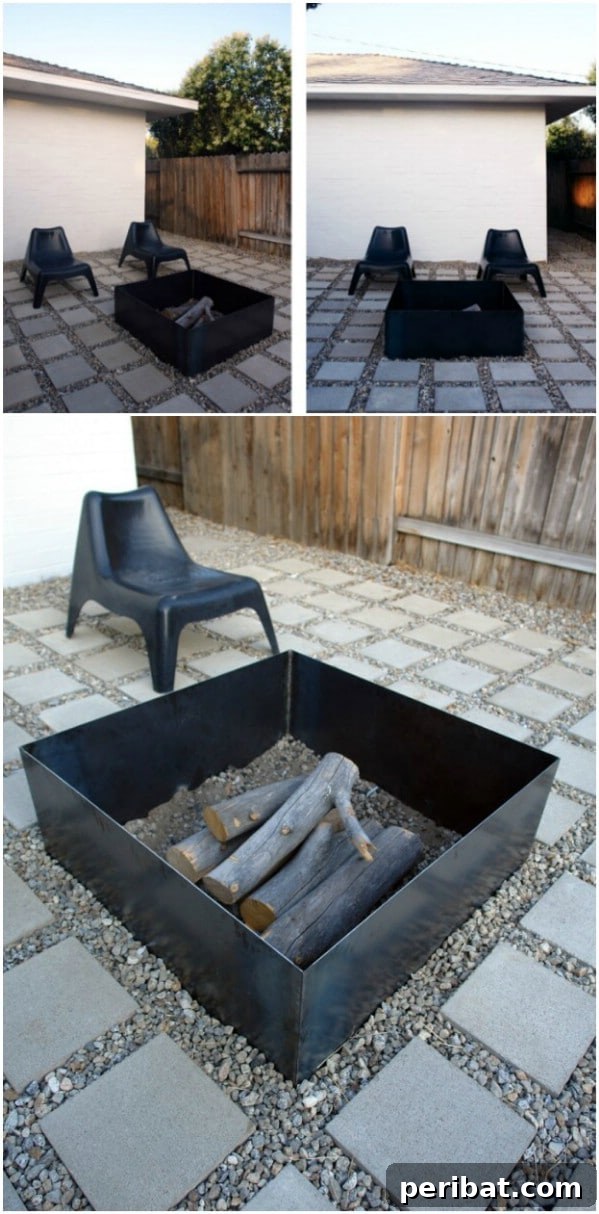 Indestructible Homemade Steel Box Fire Pit