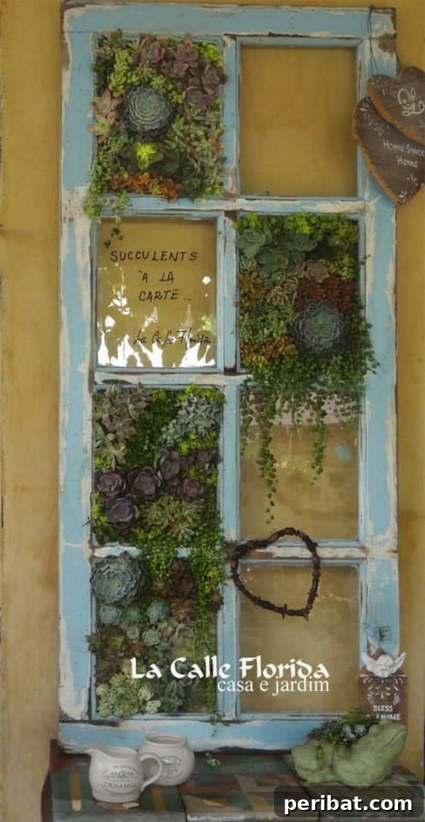 Effortless Backyard Beauty: 30 DIY Succulent Garden Inspirations 29 Framed Heirlooms