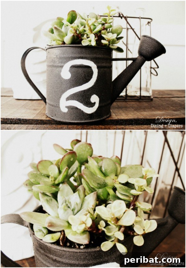 Effortless Backyard Beauty: 30 DIY Succulent Garden Inspirations 9 Gardening Can Succulent Planter