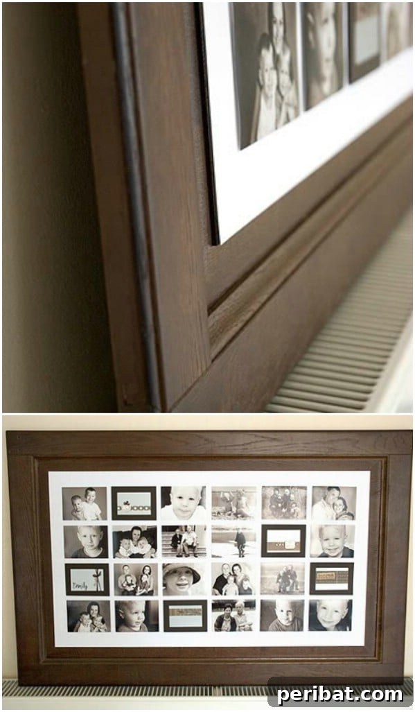 Repurposed Door Photo Collage