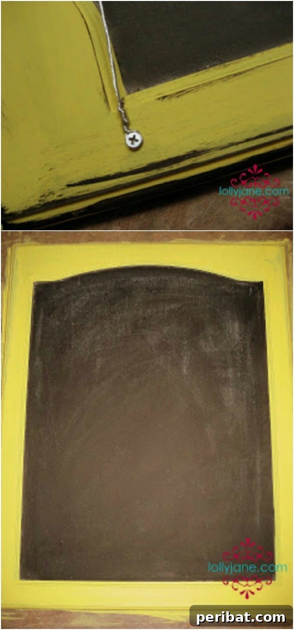 Chalkboard From Cabinet Door