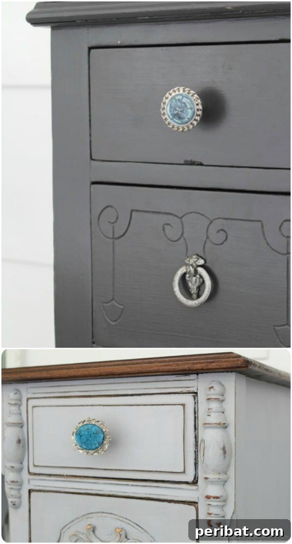 DIY Jeweled Drawer Pulls